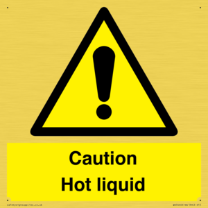 Caution Hot liquid